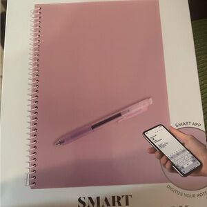 TECH ENTHUSIAST Pink Smart Notebook with Matching Pen